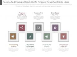 Receive and evaluate reach out to prospect powerpoint slide ideas