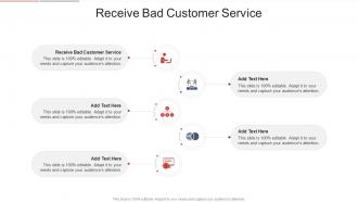 Receive Bad Customer Service In Powerpoint And Google Slides Cpb