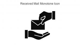 Received Mail Monotone Icon In Powerpoint Pptx Png And Editable Eps Format