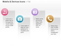Receiver fax machine repair parts camera ppt icons graphics