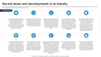 Recent Deals And Developments In AI Industry Global Artificial Intelligence IR SS