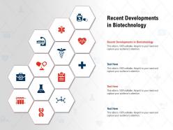 Recent developments in biotechnology ppt powerpoint presentation file slides