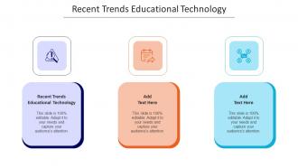 Recent Trends Educational Technology Ppt Powerpoint Presentation Format Ideas Cpb