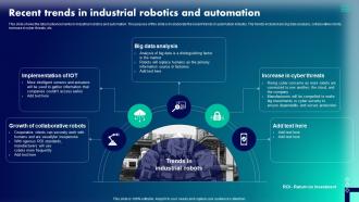 Recent Trends In Industrial Robotics And Automation Robotic Integration In Industries IT