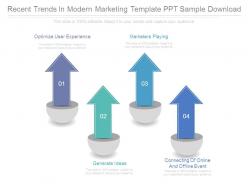 Recent trends in modern marketing template ppt sample download
