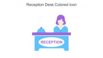 Reception Desk Colored Icon In Powerpoint Pptx Png And Editable Eps Format