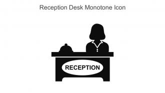 Reception Desk Monotone Icon In Powerpoint Pptx Png And Editable Eps Format