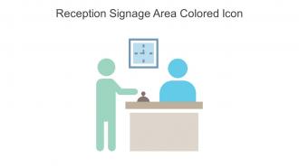 Reception Signage Area Colored Icon In Powerpoint Pptx Png And Editable Eps Format