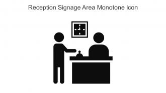 Reception Signage Area Monotone Icon In Powerpoint Pptx Png And Editable Eps Format