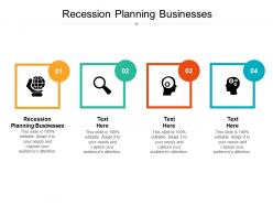 Recession planning businesses ppt powerpoint presentation professional designs download cpb