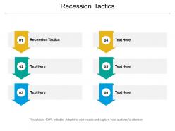 Recession tactics ppt powerpoint presentation professional rules cpb