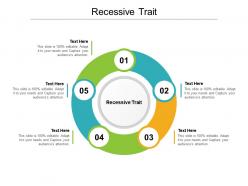 Recessive trait ppt powerpoint presentation portfolio diagrams cpb
