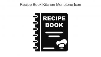 Recipe Book Kitchen Monotone Icon In Powerpoint Pptx Png And Editable Eps Format