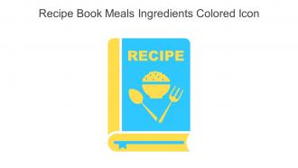 Recipe Book Meals Ingredients Colored Icon In Powerpoint Pptx Png And Editable Eps Format