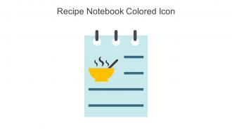 Recipe Notebook Colored Icon In Powerpoint Pptx Png And Editable Eps Format