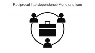 Reciprocal Interdependence Monotone Icon In Powerpoint Pptx Png And Editable Eps Format