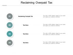 Reclaiming overpaid tax ppt powerpoint presentation ideas icon cpb