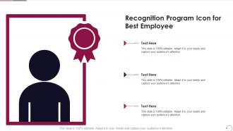 Recognition Program Icon For Best Employee