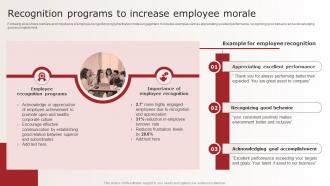 Recognition Programs To Increase Employee Morale Optimizing Upward Communication Techniques