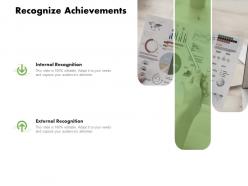 Recognize Achievements External Ppt Powerpoint Presentation Icon