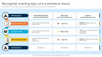 Recognize Warning Signs Of E Commerce Fraud