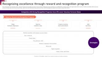 Recognizing Excellence Through Reward And Recognition New Hire Onboarding And Orientation Plan