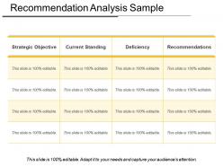 Recommendation analysis sample powerpoint slide backgrounds