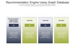 Recommendation engine using graph database ppt powerpoint presentation slides template cpb
