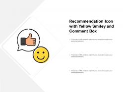 Recommendation icon with yellow smiley and comment box