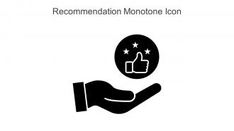 Recommendation Monotone Icon In Powerpoint Pptx Png And Editable Eps Format