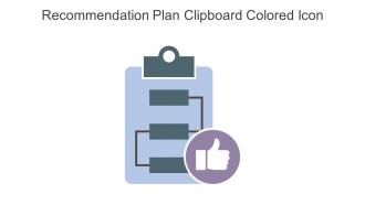 Recommendation Plan Clipboard Colored Icon In Powerpoint Pptx Png And Editable Eps Format