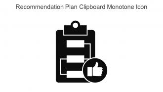 Recommendation Plan Clipboard Monotone Icon In Powerpoint Pptx Png And Editable Eps Format