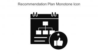 Recommendation Plan Monotone Icon In Powerpoint Pptx Png And Editable Eps Format