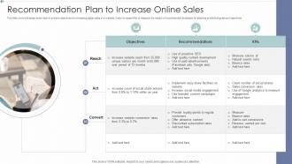 Recommendation Plan To Increase Online Sales