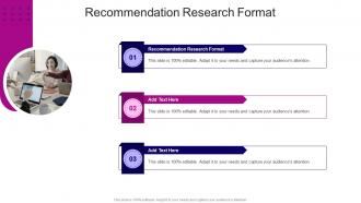 Recommendation Research Format In Powerpoint And Google Slides Cpb