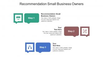 Recommendation small business owners ppt powerpoint presentation file display cpb