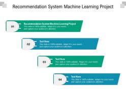Recommendation system machine learning project ppt powerpoint presentation outline cpb