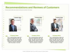 Recommendations And Reviews Of Customers Contains Ppt Powerpoint Presentation Gallery Summary