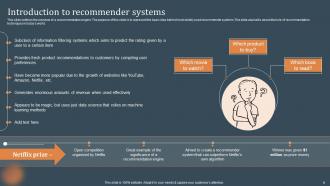 Recommendations Based On Machine Learning Powerpoint Presentation Slides Best