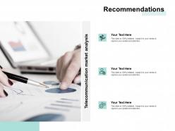 Recommendations business marketing ppt powerpoint presentation icon rules