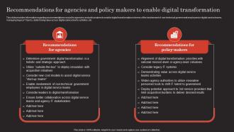 Recommendations For Agencies And Policy Makers To Enable Modern Technology Stack Playbook