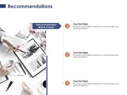 Recommendations market analysis business ppt powerpoint presentation show visuals