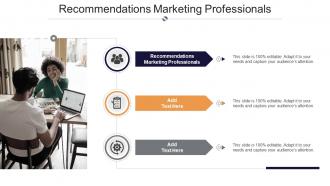 Recommendations Marketing Professionals In Powerpoint And Google Slides Cpb