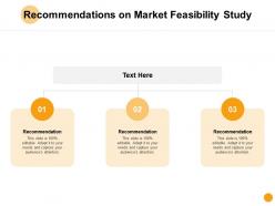 Recommendations on market feasibility study d126 ppt powerpoint presentation ideas examples