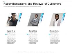 Recommendations reviews customers replaced