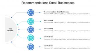 Recommendations Small Businesses In Powerpoint And Google Slides Cpb