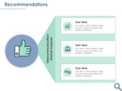 Recommendations Telecommunication Ppt Powerpoint Presentation Picture