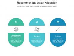 Recommended asset allocation ppt powerpoint presentation file inspiration cpb