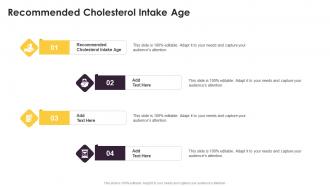 Recommended Cholesterol Intake Age In Powerpoint And Google Slides Cpb
