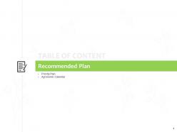 Recommended plan agronomic calendar j90 ppt powerpoint presentation icon slides
